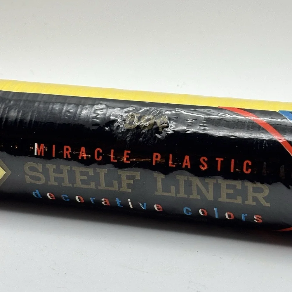 Vintage Avanti Miracle Plastic‎ Shelf Liner Yellow 11.75